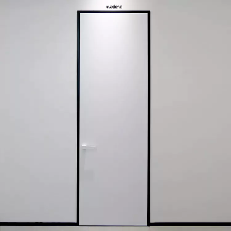 Modernong Wooden Swing Door na Walang Pintura